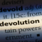 devolution word in dictionary